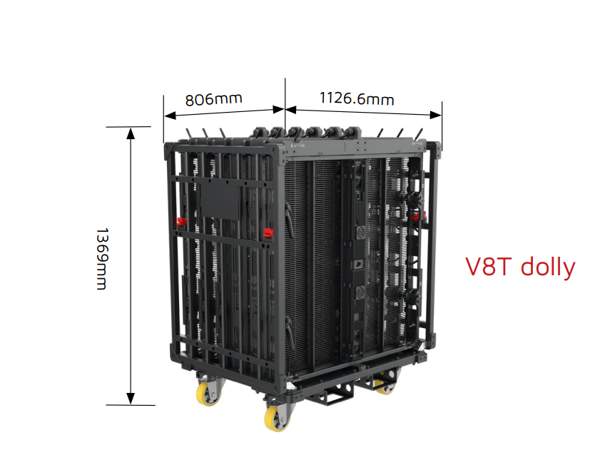 ROE rental outdoor LED dolly Vanish 8T