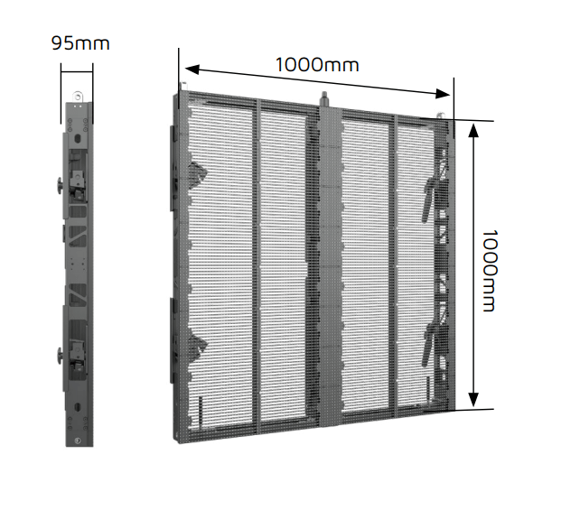 ROE Vanish V8T outdoor LED dimensions rental